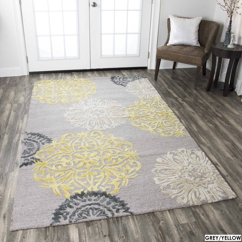 Alora Decor Milan Medallion Hand-tufted Wool Blend Rug