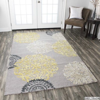 Alora Decor Milan Medallion Hand-tufted Wool Blend Rug