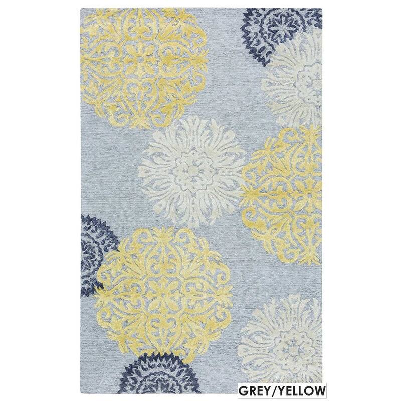 Alora Decor Milan Medallion Hand-tufted Wool Blend Rug