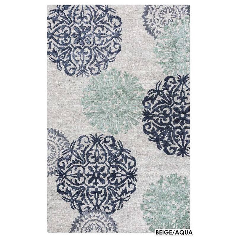Alora Decor Milan Medallion Hand-tufted Wool Blend Rug