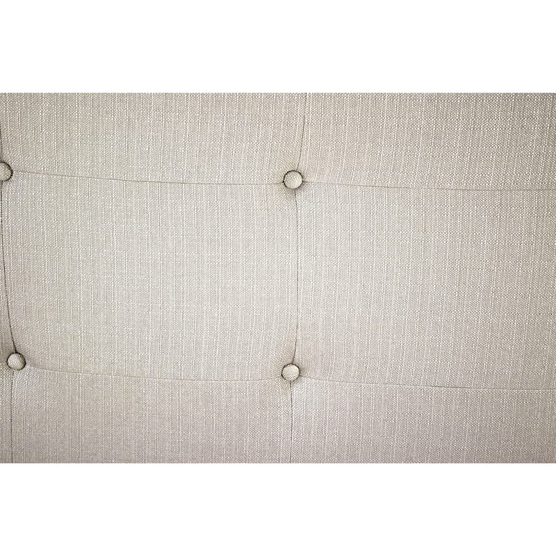 MJL Furniture Ali Button Tufted Khaki Upholstered Headboard