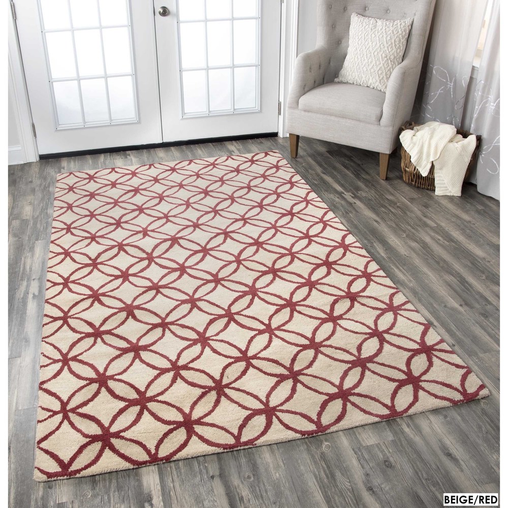Alora Decor Holland Collection Geometric Hand-Tufted Wool Rug