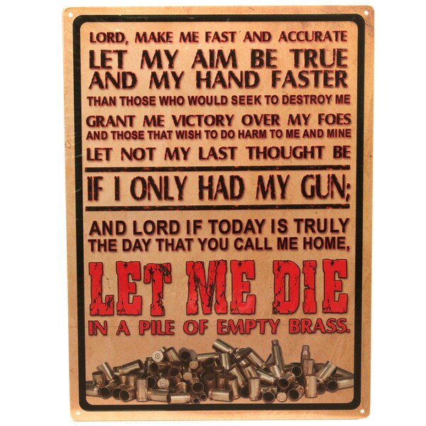 Rivers Edge Products 12-inch x 17-inch Tin Sign Lord's Prayer