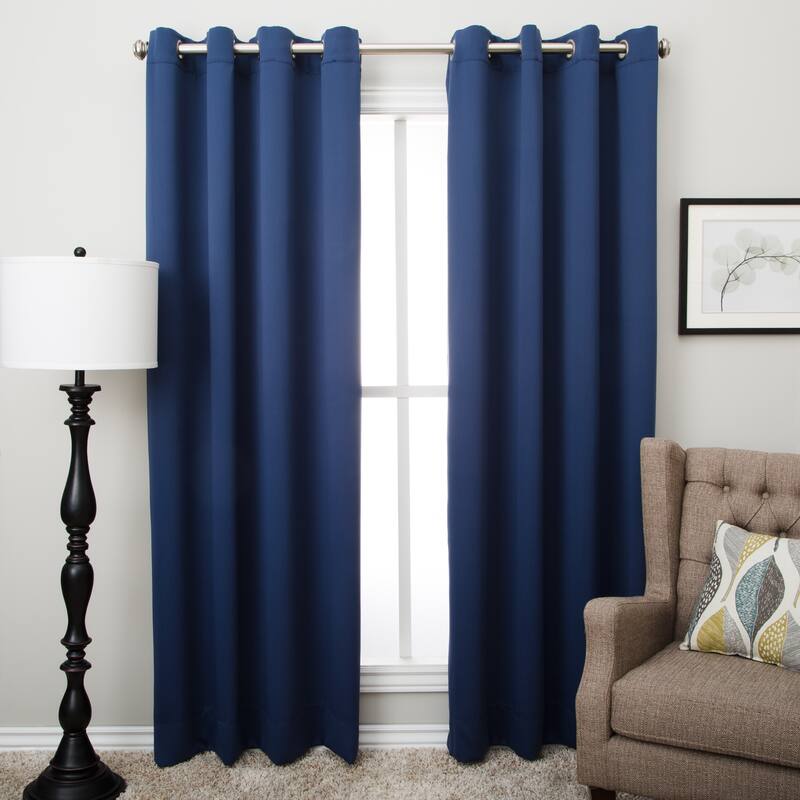 Ultimate Black Out Grommet Panel Pair - Blue - 72 Inches