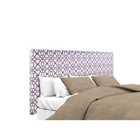 MJL Furniture Alice Noah Vinvi Purple Upholstered Headboard