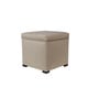 preview thumbnail 1 of 15, Tami Designer Square Storage Ottoman Beige