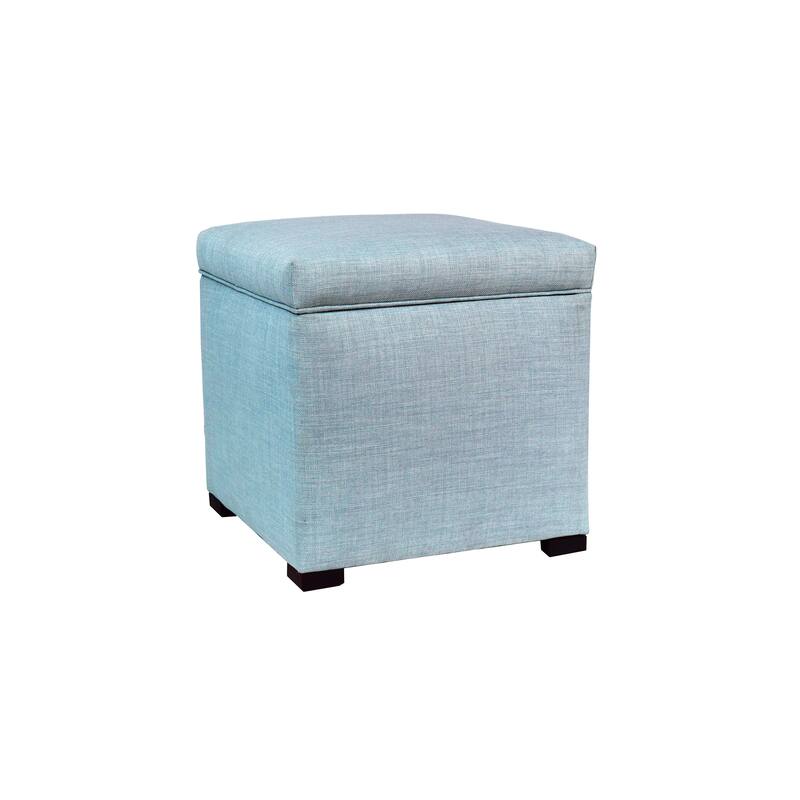 Tami Designer Square Storage Ottoman - Blue