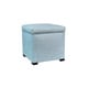 preview thumbnail 1 of 15, Tami Designer Square Storage Ottoman Blue