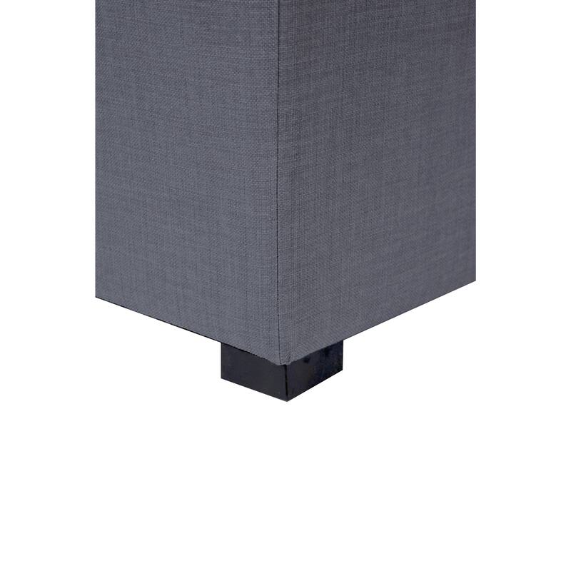 MJL Furniture Solid 4 Button Tufted Square Ottoman