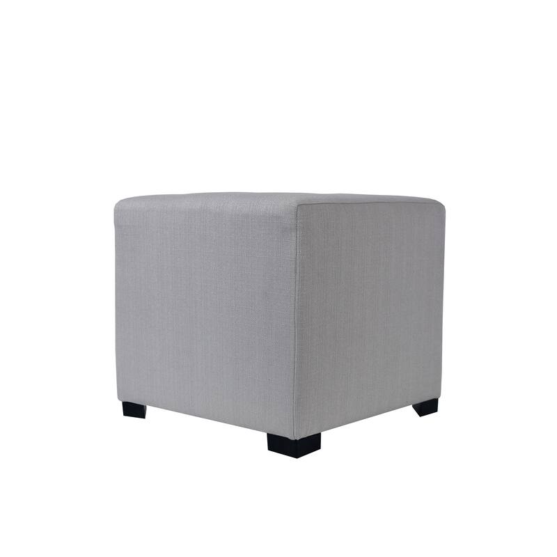 MJL Furniture Sachi 4 Button Tufted Square Ottoman