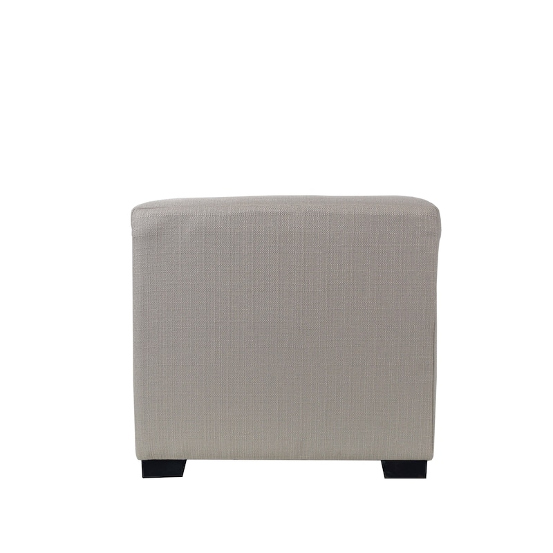 MJL Furniture Sachi 4 Button Tufted Square Ottoman