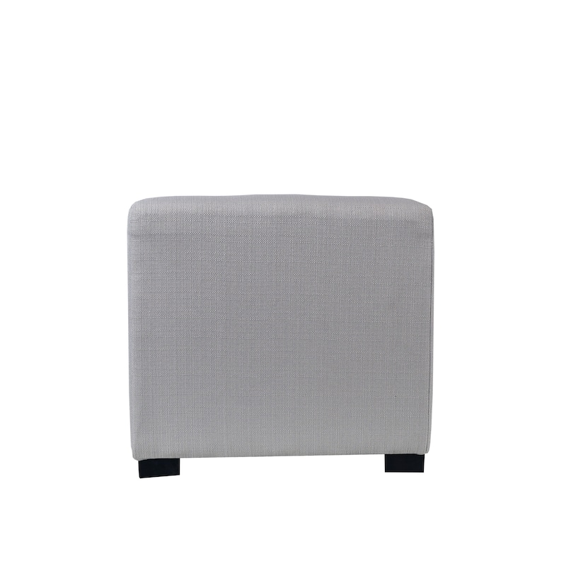 MJL Furniture Sachi 4 Button Tufted Square Ottoman