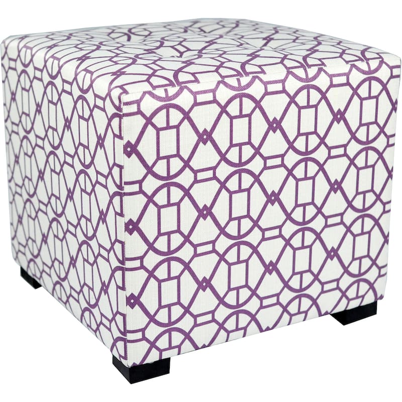 MJL Furniture Noah 4 Button Tufted Square Ottoman