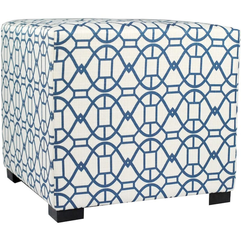 MJL Furniture Noah 4 Button Tufted Square Ottoman