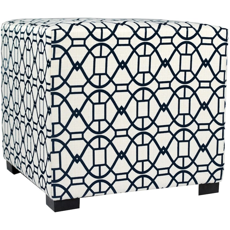 MJL Furniture Noah 4 Button Tufted Square Ottoman