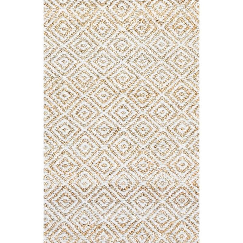 Alora Decor Harlem Collection Beige Diamond Rug