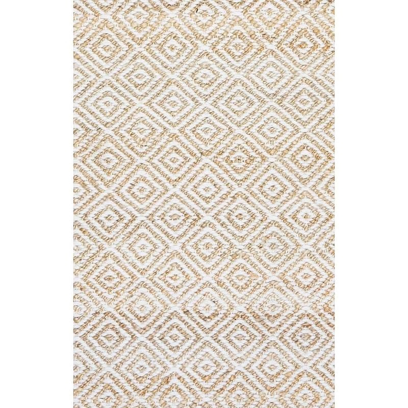 Alora Decor Harlem Collection Beige Diamond Rug
