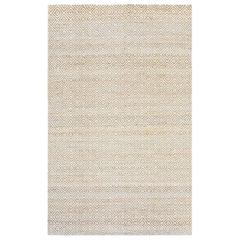 Alora Decor Harlem Collection Beige Diamond Rug