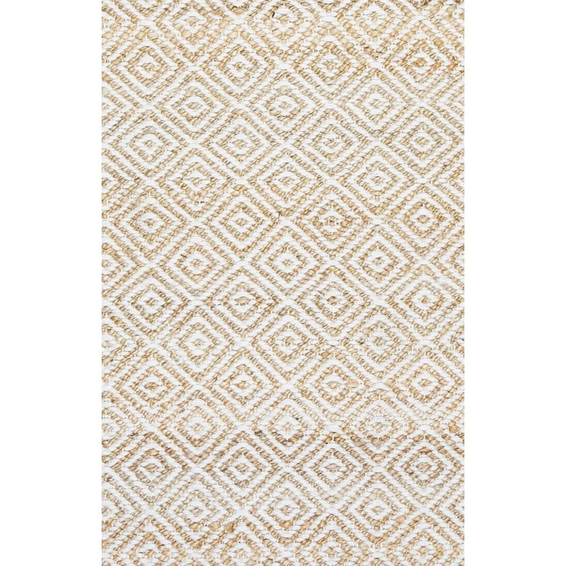 Alora Decor Harlem Collection Beige Diamond Rug
