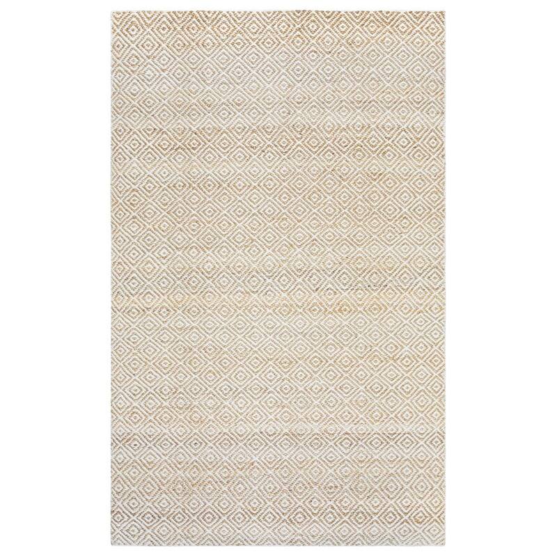 Alora Decor Harlem Collection Beige Diamond Rug