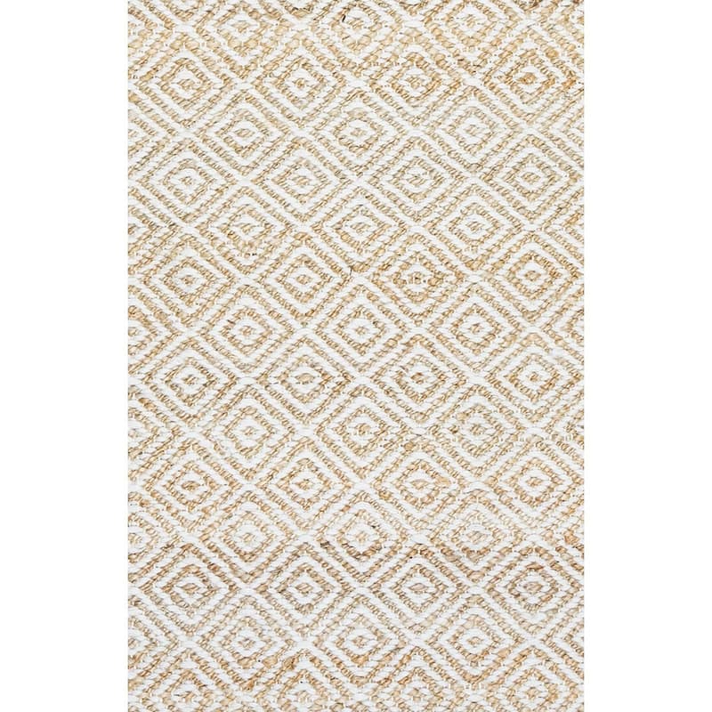 Alora Decor Harlem Collection Beige Diamond Rug
