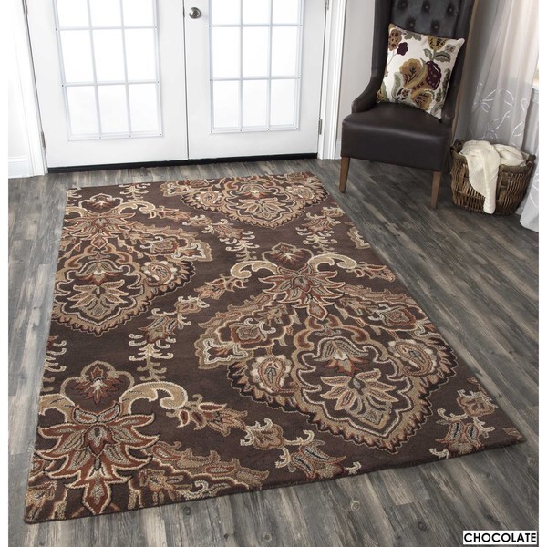 Rizzy Home Volare Collection Hand Tufted Trellis Wool Brown Rug 5 Rizzy Home Volare Collection Hand Tufted Trellis Wool Brown Rug 5 X27