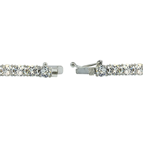 Crystal Ice Sterling Silver 3mm Swarovski Elements Classic Tennis ... Crystal Ice Sterling Silver 3mm Swarovski Elements Classic Tennis ...