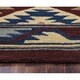 preview thumbnail 7 of 18, Ryder Collection Burgundy Southwest Diamonds Rug