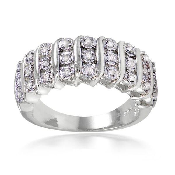 DB Designs 1/4ct TDW Diamond S Design Ring