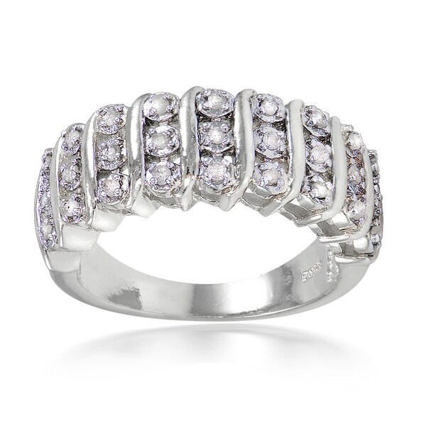 DB Designs 1/4ct TDW Diamond S Design Ring