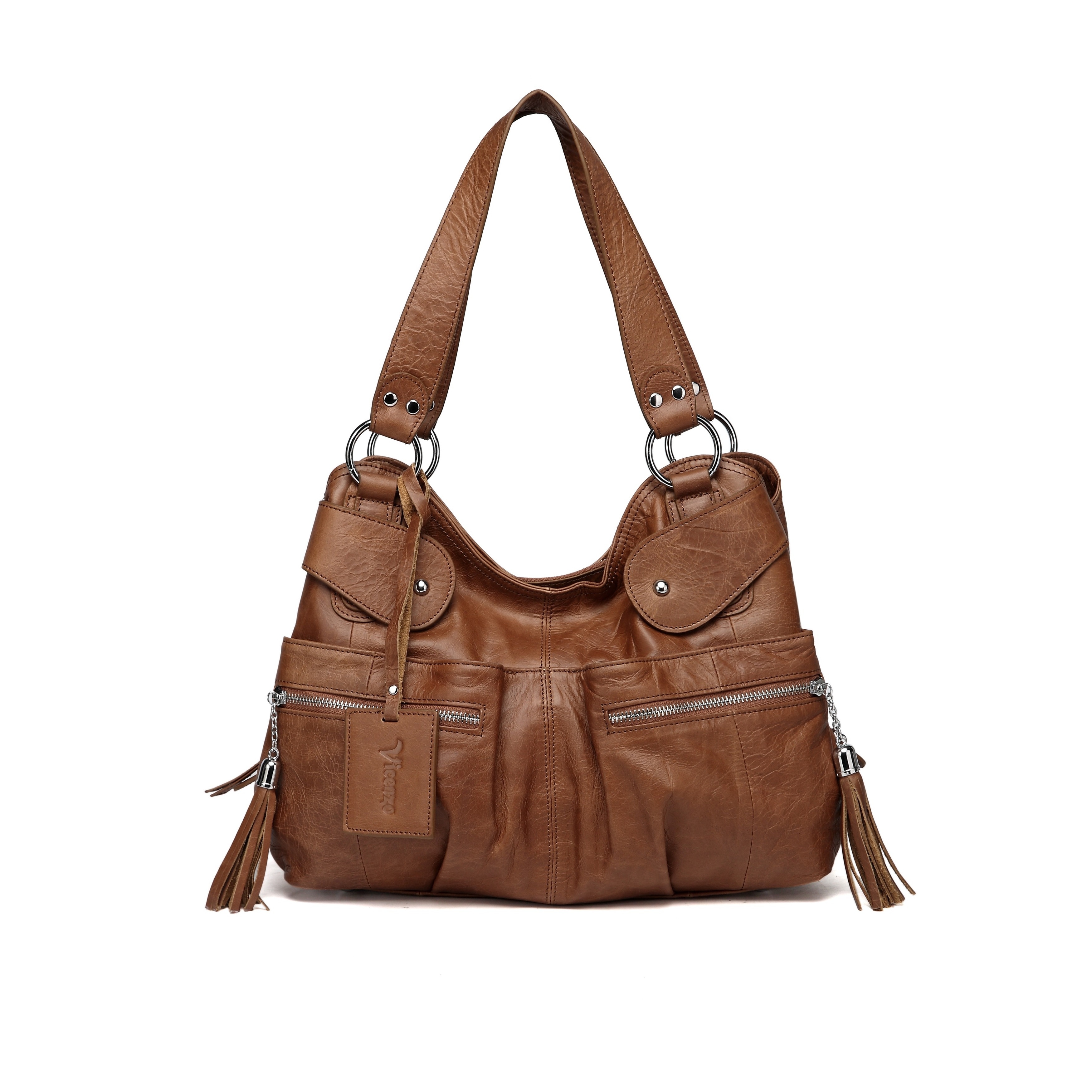 Vicenzo Leather Athena Tan Italian Handbag Vicenzo Leather Athena Tan Italian Handbag