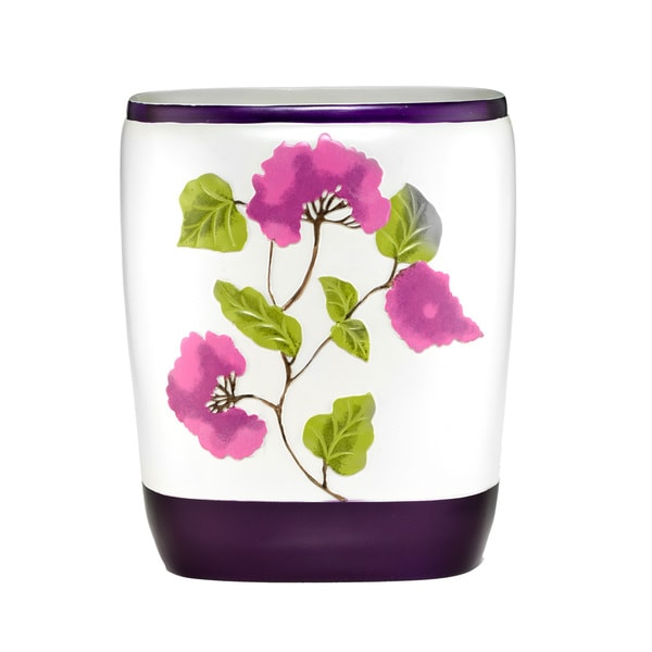 Beautiful Water Color Style Lilac Motif Bath Accessory Collection- 7 Options