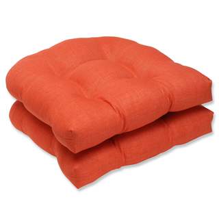 Pillow Perfect Outdoor/Coral Wicker Seat Cushion