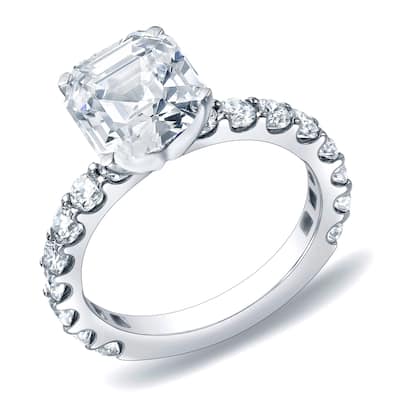 Auriya 14k Gold 1 3/4ctw Asscher Diamond Engagement Ring Certified (H-I, VS1-VS2)