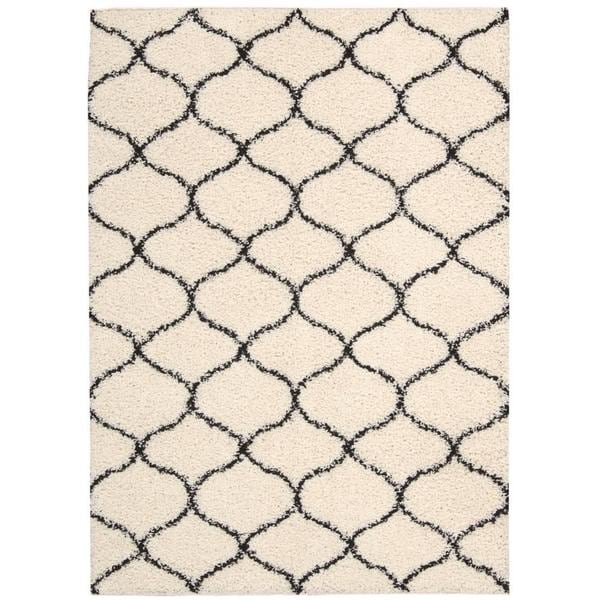 nuLOOM Alexa My Soft and Plush Modern Trellis Shag Rug (8 x 10)