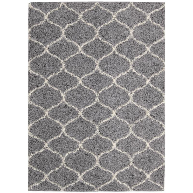Nourison Windsor Geometric Trellis Area Rug - 8' 2" x 10' - Grey - Rectangle