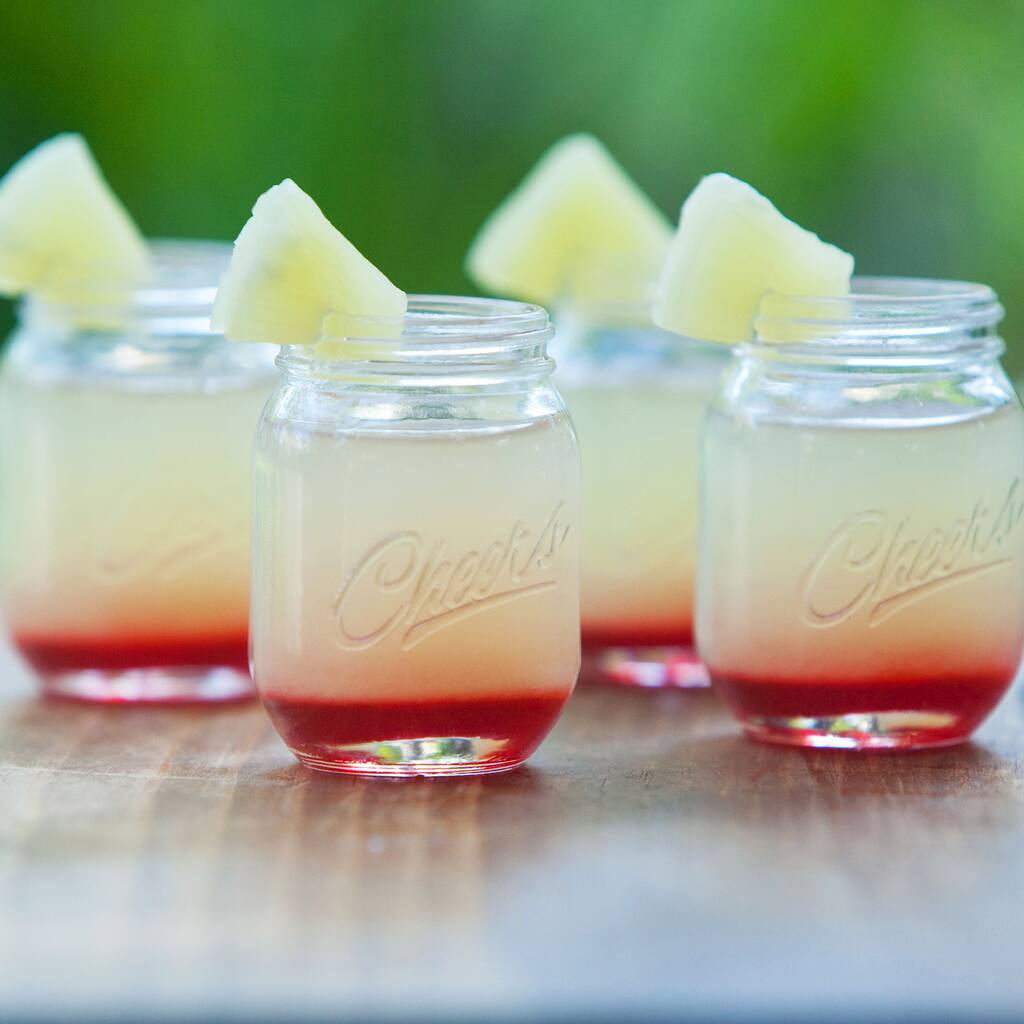 Black Series Mason Jar Shot Glass 4-piece Set