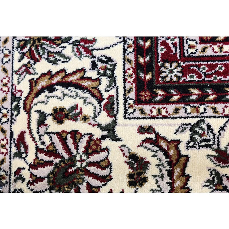 Linon Persian Treasures Bakhtiari Oriental Polypropylene Square Area Rug