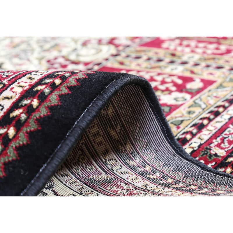 Linon Persian Treasures Bakhtiari Oriental Polypropylene Square Area Rug