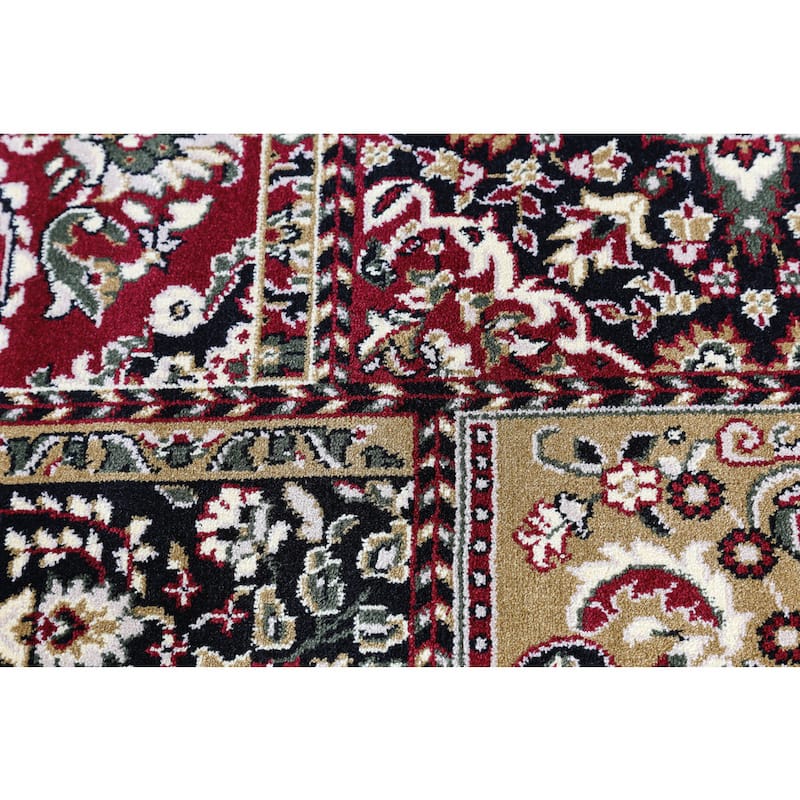Linon Persian Treasures Bakhtiari Oriental Polypropylene Square Area Rug