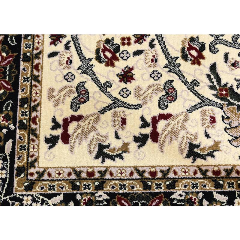 Linon Persian Treasures Bakhtiari Oriental Polypropylene Square Area Rug