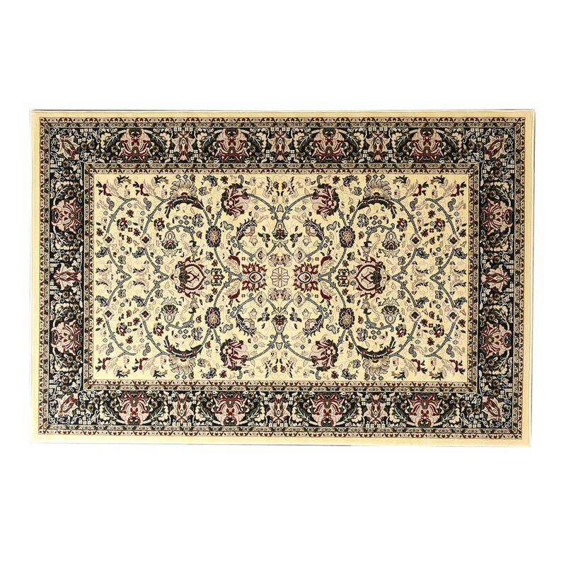 Linon Persian Treasures Bakhtiari Oriental Polypropylene Square Area Rug