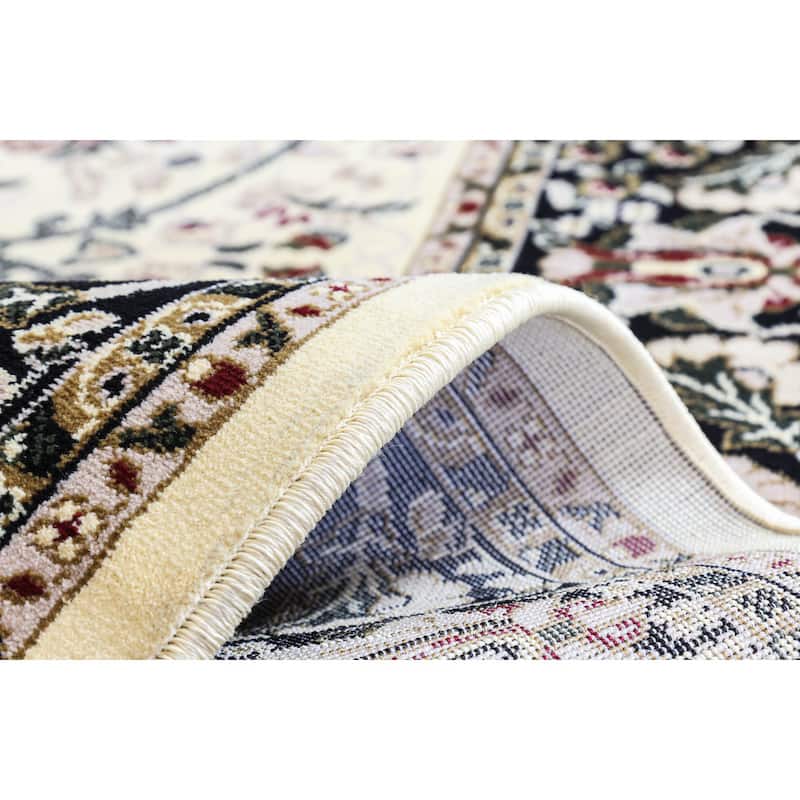 Linon Persian Treasures Bakhtiari Oriental Polypropylene Square Area Rug