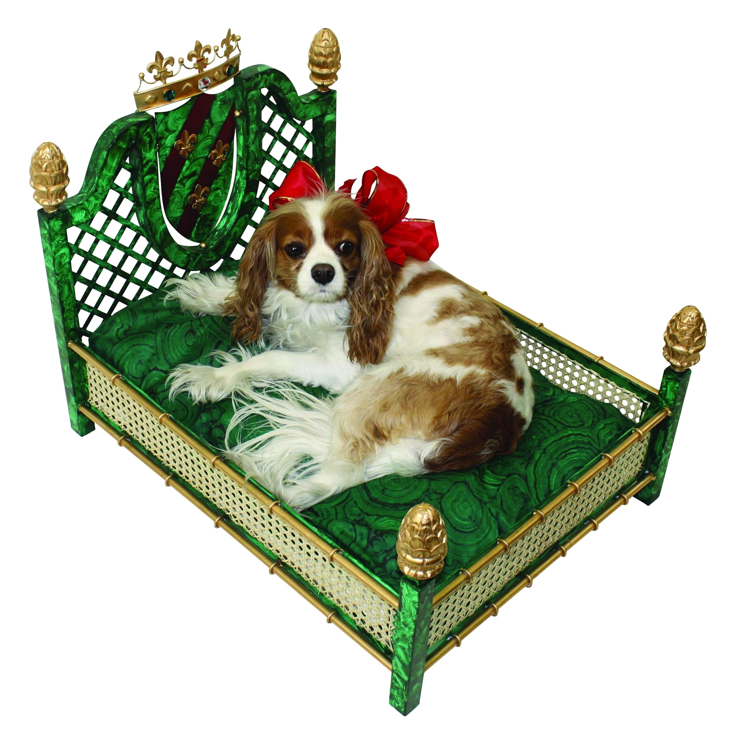 gold dog bed