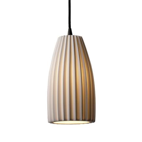 Justice Design Limoges 1-light Small Pendant, Pleats