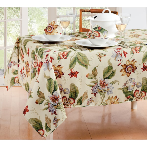 Shop Waverly Laurel Springs Micro Fiber Table Cloth - Free Shipping On ...