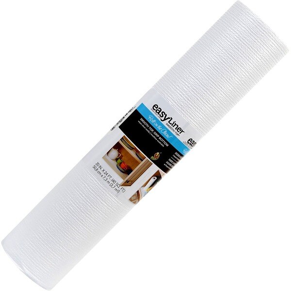 Duck Smooth TopĀ® 20"X 24 ft. Shelf Liner- White