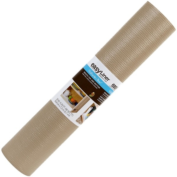 Duck Smooth TopĀ® 20"X 24 ft. Shelf Liner- Taupe
