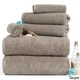 preview thumbnail 9 of 24, 6PC Towel Set - Cotton Bathroom Accessories with 2 Bath Towels, 2 Hand Towels, and 2 Washcloths by Windsor Home