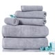 preview thumbnail 10 of 24, 6PC Towel Set - Cotton Bathroom Accessories with 2 Bath Towels, 2 Hand Towels, and 2 Washcloths by Windsor Home
